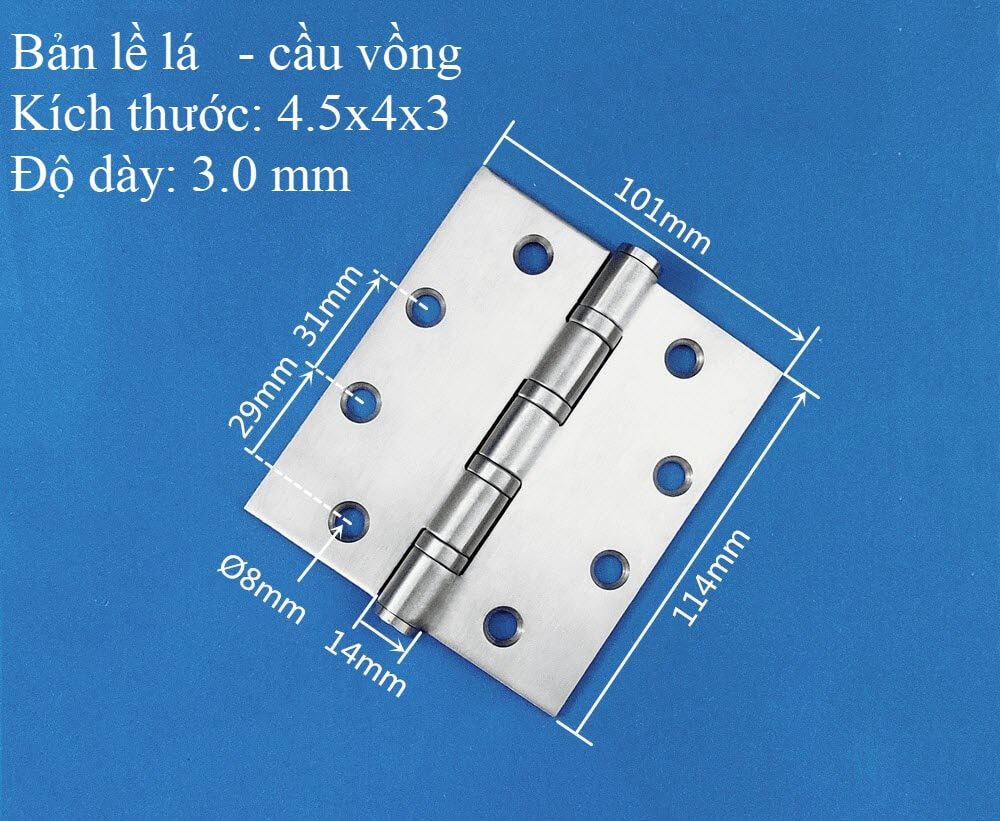 Bản lề lá cầu vồng 4.5x4x3