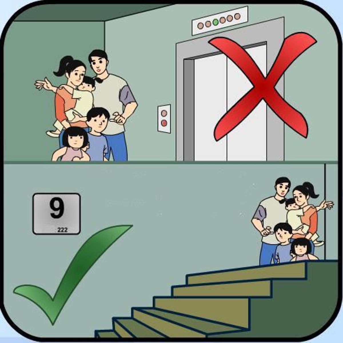 cách thoát hiểm khi cháy chung cư